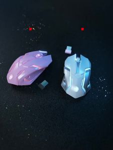 EWEADN | Chuột Gaming không dây 3 chế độ (Bluetooth/2.4G/USB-C) Thiết kế cơ học yên tĩnh Silent Click Pin sạc Công thái học dành cho Nữ Văn phòng và Game thủ