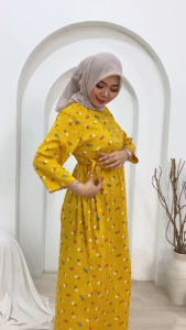 Daster Miranda lengan 3/4 / Midi Dress Miranda