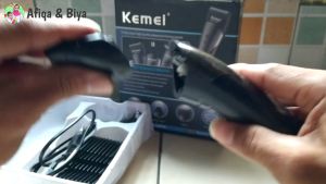 FAST DELIVERY Kemei Mesin Cukur Rambut Kumis Tanpa Kabel Elektrik di Cas Hair Trimmer Rechargeable