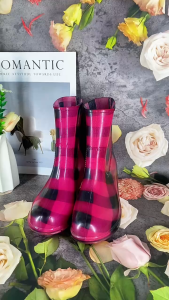Womens Fashion Rain/Flood boots Ankle style Bota