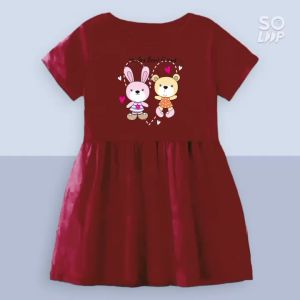 Daster Anak Perempuan Usia 1-8 Tahun Boneka Love