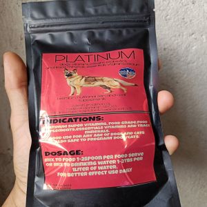PLATINUM  DOGS VITAMINS 350grams COMPLETE VITAMINS SKIN AND COAT