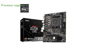 MSI A520M-A PRO AM4 MOTHERBOARD / HDMI /SUPPORTS UP TO 4K RESOLUTION