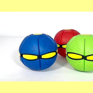 Kids Flat Throw Disc Ball Flying UFO w/ Led Light For Childrens Toy Balls Boy/Girl Outdoor Sport