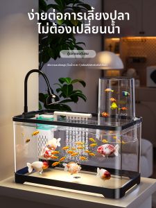 HUICHONG | Small Living Room Filter-Oxygenator Ecological Landscape Negative Pressure Goldfish Aquarium