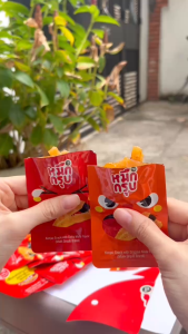 [Combo 2 vị] Mực Sật Thái Lan - Snack Konjac SunSu - Cay tê Giòn Sật - Bịch 6 gói 50g