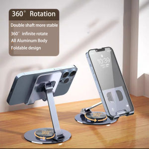 360° Rotation aluminum phone stand Metal Desk Mobile Phone Holder Stand For iPhone iPad Xiaomi Adjustable Desktop Tablet Holderl Table Phone Stand