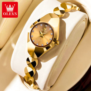 เซลล์ OLEVS ของแท้ นาฬิกา กันน้ำ สายสแตนเลส หรือยันกันแน่นอน ควอตซ์ Casual Business Watch สำหรับผู้หญิง