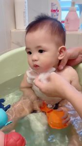 Baby Bath Sponge Natural Konjac Puff Sponge Childrens Face Wash Bath Artifact Newborn Baby Bath Flower