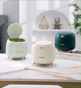 อุปกรณ์ถังขยะ ขนาดเล็ก สําหรับโต๊ะเครื่องแป้ง ถังขยะตั้งโต๊ะทำงาน แข็งแรง ทนทาน ราคาที่สูง ราคาใช้จ่าย