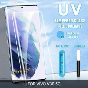 TEMPERED GLASS FULL VIVO V30 5G V30 PRO 5G nao optik bahan kaca