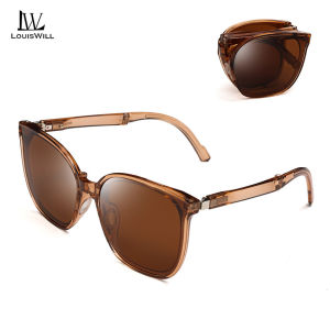 LouisWill Women Mens Sunglasses Foldable Sunglasses Fashion Sunglasses UV400 Resistant No Polarized Foldable Summer Sunglasses Ultra Light Outdoor Traveling Walking Shopping Driving