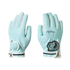 keypotegolf | Blue 3D Rose Spring Summer Left and Right Hands Ladies Golf Gloves