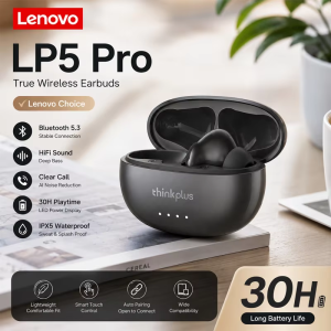 Lenovo | Lenovo LP5 PRO Wireless Bluetooth 5.4 Earphones TWS HiFi Sound Gaming Earbuds LP5Pro Sport headset Long Standby with Mic 2026