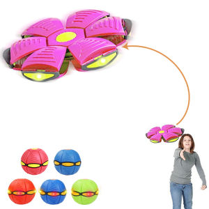 Magic Ball Toy with Lights | Portable Creative Magic Light Flying Saucer Creative Decompression Ball Toy