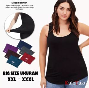 6 PCS TANKTOP TALI BESAR TERBARU 2024 / SINGLET WANITA REMAJA DAN DEWASA