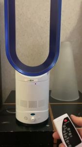 Bladeless Electric Fan with Remote Child Safety Tower Fan Child Safe Stylish Easy Clean & Adjustable New Bladeless Fan Air Cooler Air Conditioner Fan Cooler Negative Ions Safety Tower Fan Bladeless Electric Fan With Remote