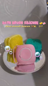 Bath brush silicone sikat mandi hewan Sikat Mandi Ramah Lingkungan Varian Sikat Mandi Tosca Pink Kuning Alat Mandi Berbahan Silikon Sikat Mandi Untuk Semua Usia - Lazada