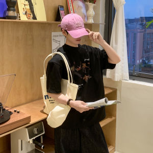 Áo Thun Cotton Mỏng in Họa Tiết Mùa Hè Cho Nam Dáng Rộng Tay Ngắn Phong Cách Thường Ngày Thoải Mái Thoáng Khí