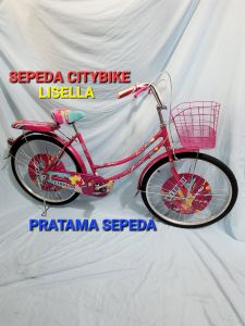 Sepeda Keranjang Dewasa Perempuan 26 Inch Lisella By Pacific