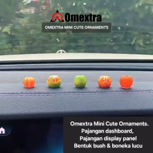 Pajangan dashboard mobil Omextra Ornamen mini lucu pajangan meja Pintu Mobil Car Dashboard Ornament Pajangan mini cartoon Pajangan buah