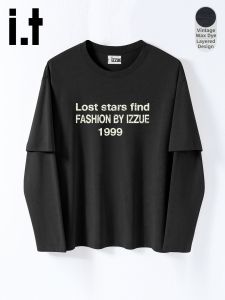 izzue | New Trendy Casual American Style Layered Retro T-shirt