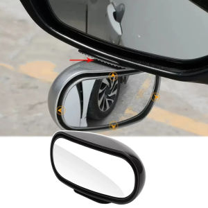 1pc Universal Car Mirror 360° Adjustable Wide Angle Side Rear Mirrors blind spot Snap way for Parking Auxiliary Rear View Mirror