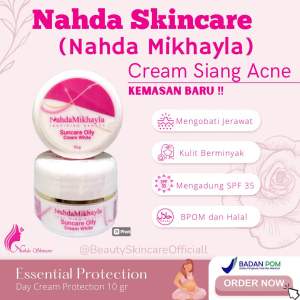 CREAM SIANG ACNE dan NORMAL NAHDA SKINCARE 100% ORIGINAL