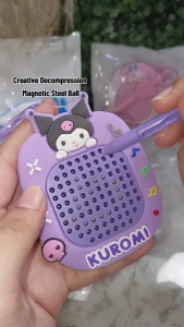 SSP New Decompression M Steel Ball Drawing Board Keychain Cute Schoolbag Pendant toys