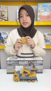 Mainan Anak RC EMULATIONAL TRUCK ENGINEERING Mainan Truk Trailer MAINAN TRUK EXCAVATOR
