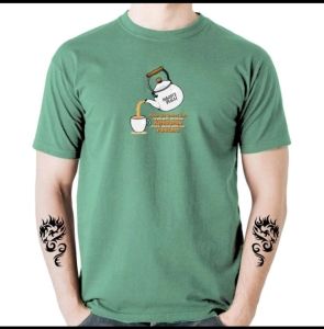 baju kaos pria dewasakaos distro terkinikaos bahan dengan ketebalan gramasi190/200kaos oblong lengan pendekkaos sablon ngopi dulu