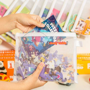 1/2Layer Mesh Zipper File Bag Waterproof Moisture-proof Zipper Folder Toy Storage Bag Storage Tools Cosmetic Organization Bag