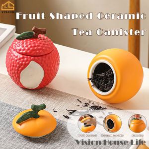 Vision Ceramic Tea Coffee Storage Jar Sealed Container Food Can Canister with Lid Birthday and New Year Gift