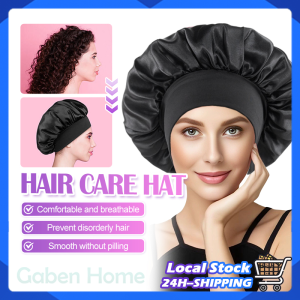 Satin Night Sleeping Cap Wide Brim Womens Hair Care Bonnet Nightcap Silk Sleep Cap Bonnet Night Hat