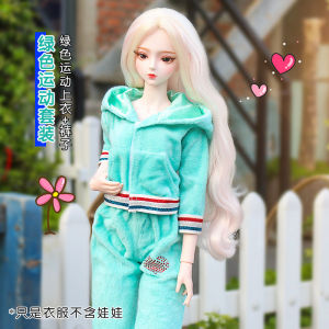 Doll Clothes New Barbie Doll Artificial New Style Suit Girls Top and Pants Cute Suit