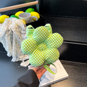 Trendy 2025 Summer Plaid Canvas Crossbody Small Square Bag Womens Style Student Party Mobile Phone Bag Casual Single Shoulder Bag