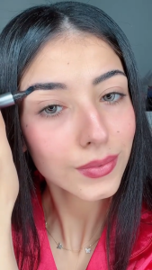 SHEGLAM Brow-Fection Angled Brush & Dip Liquid Eyebrow Gel Pen Microblade Effect Long-Lasting Waterproof Brow Makeup