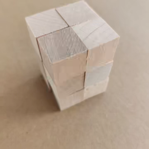 LazaraToy 20mm Natural Solid Wood Square Blocks Wooden Cubes Wood Cube Block Pieces Embellishments – for Puzzle Making Crafts and DIY Projects (20pcs)