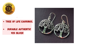 925 Silver Earrings / Jewelry / Gift for Women / Tree of Life Earrings / Authentic Earrings / Danglers / Birthday Gift
