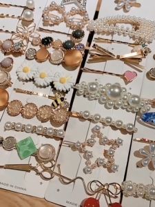 20pcs/10pcs Per Set New Fashion Pearl Hair Clip For Women Girls Geometric Rhinestone Hairpin Flower Barrettes Head-wear Jewelry Hair Accessories