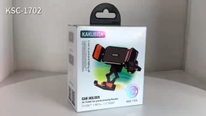 SAMSUNG ที่วางโทรศัพท์ที่รองรับช่องระบายอากาศ - แท่นยึดถ้วยดูดสําหรับ ไอโฟน & ซัมซุง ในแผงหน้าปัดรถยนต์ KAKU AC1