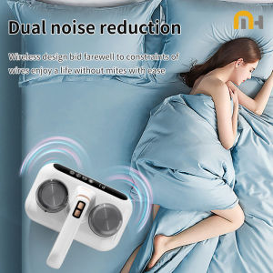 Mite Bed Vacuum Cleaner Cordless Handheld Mattress Cleaner UV Mite Remover Cleaning Machine for Pillows Sheets Sofas Plush Toys