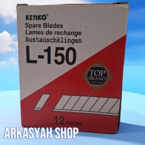 ISI CUTTER KENKO L150 1 BOX ISI 12 TUBE (CUTTER KERTAS CUTTER SERBAGUNA)