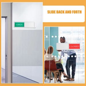 1Pcs Lightweight Magnetic Privacy Sign Slider for Office Meeting Room Bathroom Door Occupied Vacant Indicator Easy Mounting