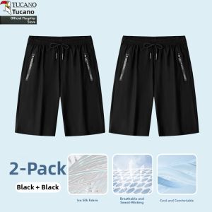 TUCANO | Mens Thin Ice Silk Breathable Loose Shorts Sporty Design