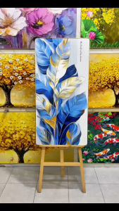 Tranh Sắc Lá Đương Đại Tranh Canvas Tranh Tráng Gương Tranh Trang Trí Phòng