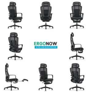 ERGONOW Ultra Lean Black Edition | เก้าอี้เพื่อสุขภาพ เออโกนาว อัลตร้าลีน แบล๊คอิดิชั่น