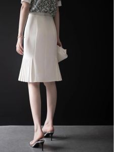 Stylish French Elegance High Waisted Slimming Skirt