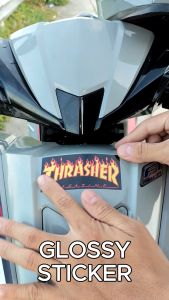 Stickers for Motorcycle Sticker Thrasher Stickers Waterproof Hologram Helmet Motor Sticker Vinyl Decals Stiker