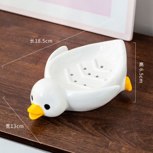 Creative Ceramic Soap Dish Draining Soap Box Wedding Gift New Home Bathroom Supplies Hand Washing Pool Platform Soap Holder